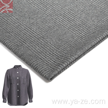 light grey plaid check flannel fabric for shirt